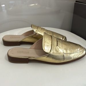 Catherine Malandrino Gold Slip-ons
